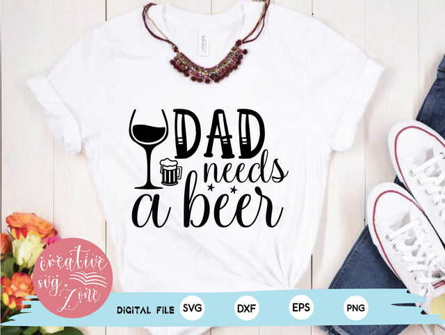 dad needs a beer SVG md faruk hossain 