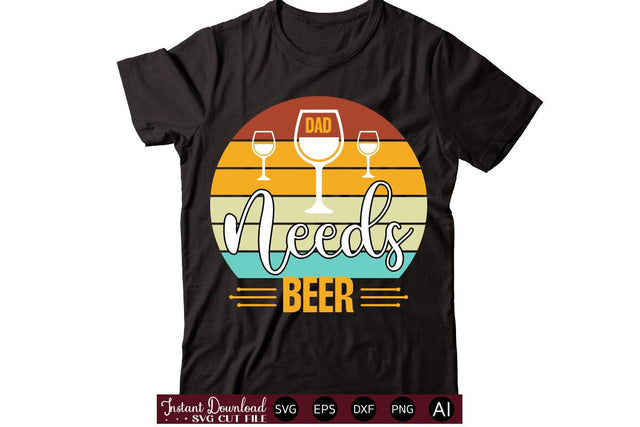 Dad Needs Beer t-shirt design SVG designmaster24 