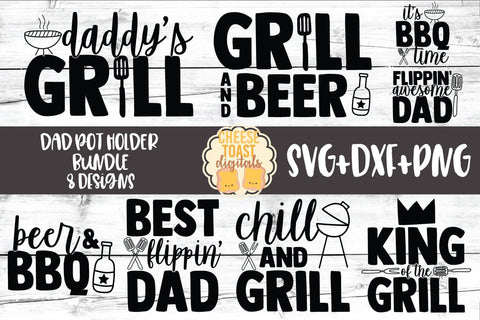 Dad Pot Holder SVG Bundle SVG Cheese Toast Digitals 
