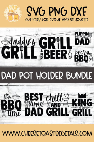 Dad Pot Holder SVG Bundle SVG Cheese Toast Digitals 