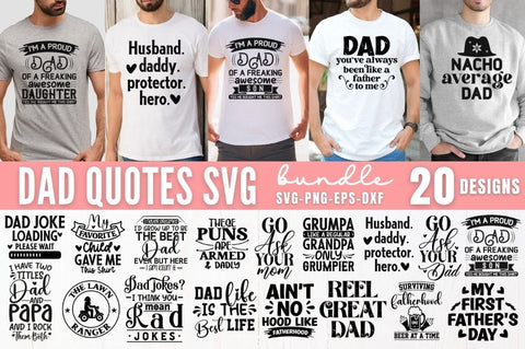 Dad Quotes SVG Bundle SVG DESIGNISTIC 