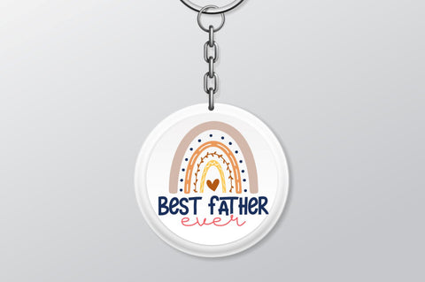 Dad Rainbow Keychain SVG Bundle SVG DESIGNS DARK 