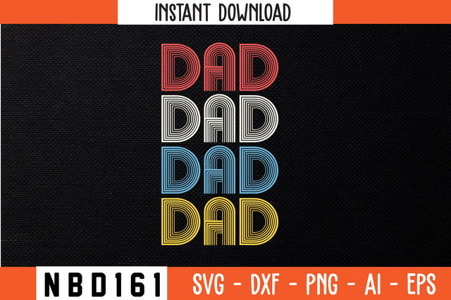 DAD Retro Design SVG Nbd161 