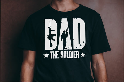 DAD Soldier Military T Shirt Design SVG SVG CreativeStudioTM 