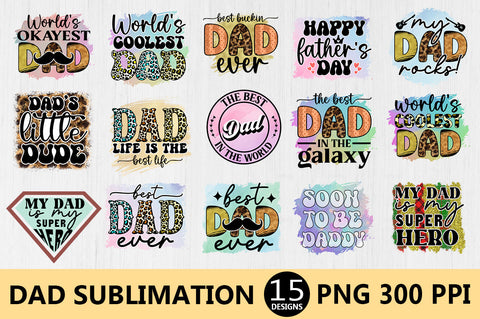 Dad Sublimation, Father's Day Design Sublimation etcify 
