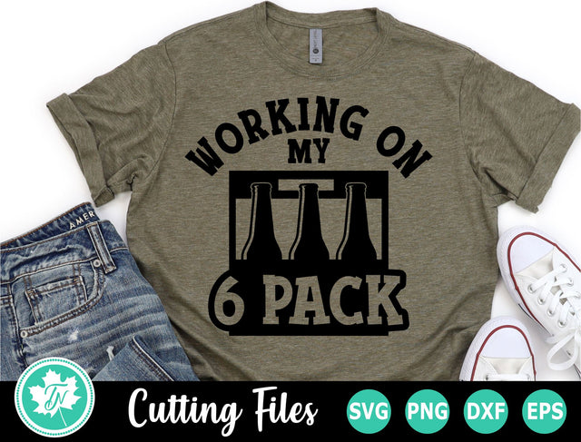Dad SVG | Beer SVG | Working On my 6 Pack SVG TrueNorthImagesCA 