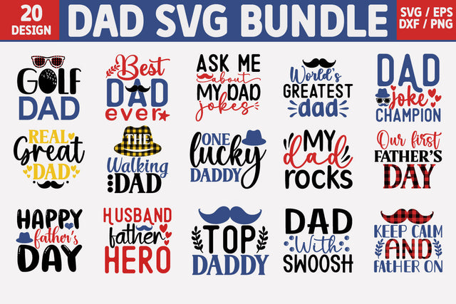 Dad SVG Bundle Cut File SVG akazaddesign 