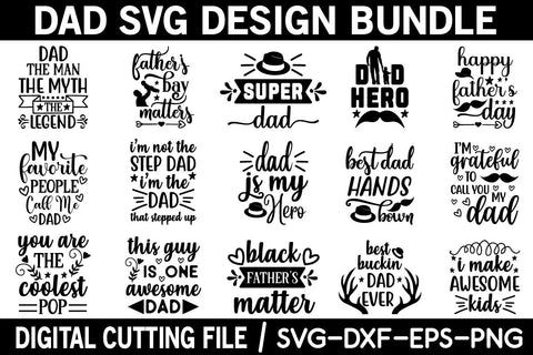 Dad svg bundle cut file SVG buydesign 