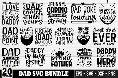 Dad SVG Bundle, Dad Quotes, Father's day SVG Bundle SVG FiveStarCrafting 