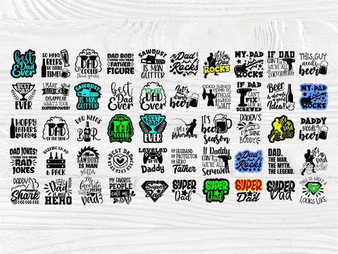 Dad SVG Bundle, Fathers Day Svg, Best Dad Ever Svg SVG TonisArtStudio 