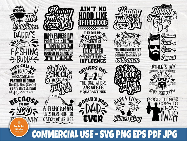 Dad SVG Bundle, Fathers Day Svg, Best Dad Ever Svg SVG TonisArtStudio 