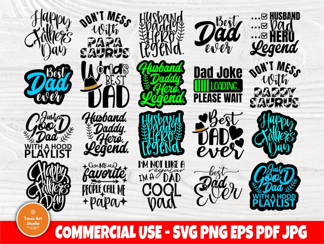 Dad SVG Bundle, Fathers Day Svg, Best Dad Ever Svg SVG TonisArtStudio 