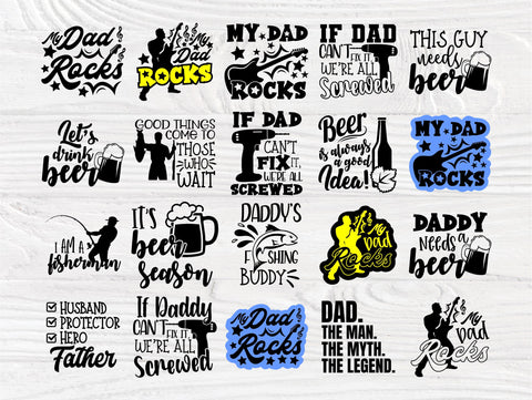 Dad SVG Bundle, Fathers Day Svg, Best Dad Ever Svg SVG TonisArtStudio 