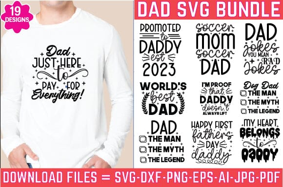 Dad Svg Bundle, Father's Day Svg Bundle, Dad Quotes Svg SVG farhad farhad 
