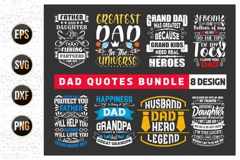 Dad Svg Bundle, Father's Day Svg Bundle, Dad Quotes Svg SVG uniquesvg99 