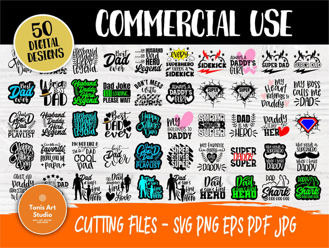 Dad SVG Bundle, Fathers Day Svg, Funny Dad Shirts SVG TonisArtStudio 