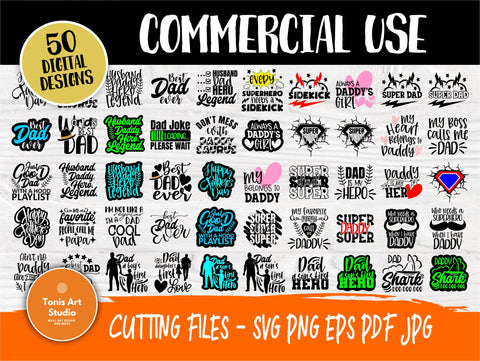 Dad SVG Bundle, Fathers Day Svg, Funny Dad Shirts SVG TonisArtStudio 