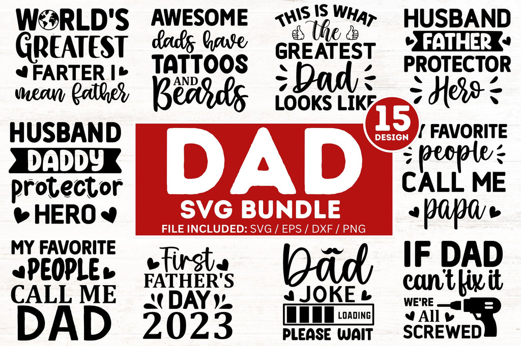 Dad Svg Bundle ,father's day svg - So Fontsy