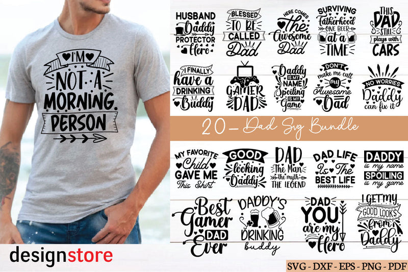 Dad Svg Bundle SVG designstore 