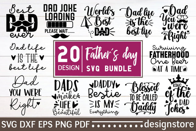 Dad Svg Bundle SVG designstore 