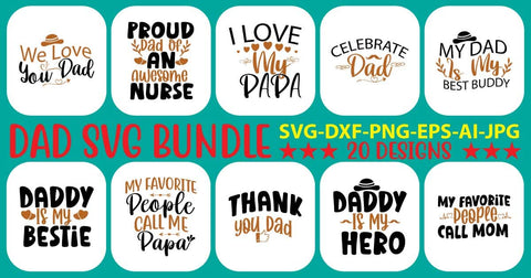 Dad SVG Bundle SVG Syaman 