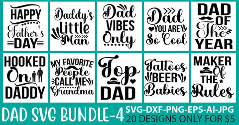 Dad Svg Bundle Vol. 2 SVG Syaman 