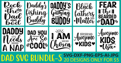 Dad Svg Bundle Vol. 3 SVG Syaman 