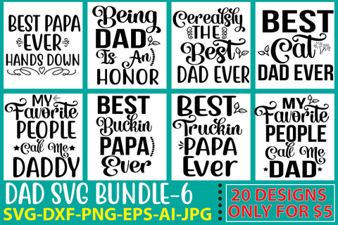Dad Svg Bundle Vol. 4 SVG Syaman 