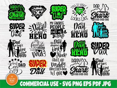 Dad SVG Cut File, Best Dad Ever Svg, Super Dad Svg SVG TonisArtStudio 