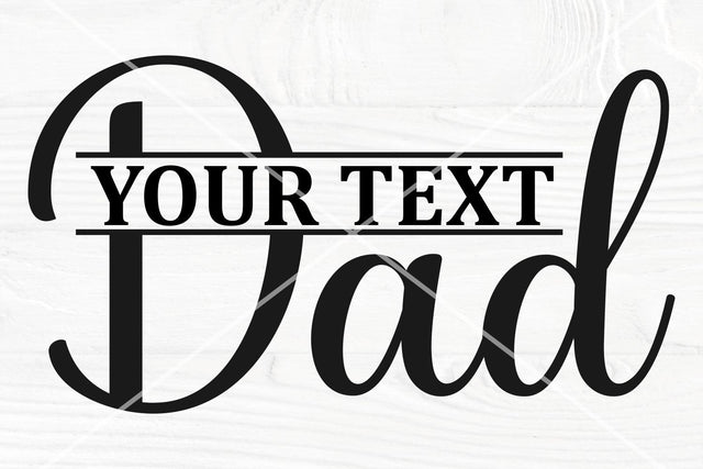 Dad SVG cut file, Dad Split Monogram Svg, Png, Dxf, Eps, Ai, Father's Day Svg, Dad Gift Svg, Svg Cut File for Cricut, Silhouette Cameo SVG TonisArtStudio 