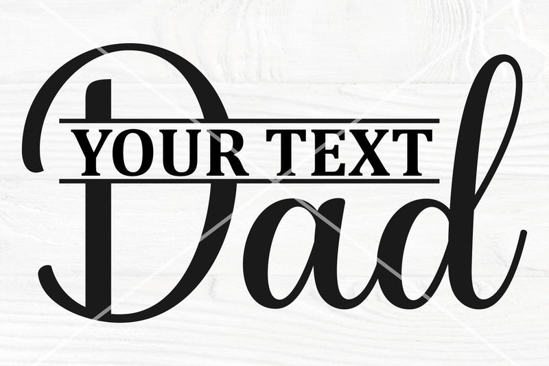 Dad SVG cut file, Dad Split Monogram Svg, Png, Dxf, Eps, Ai, Father's Day Svg, Dad Gift Svg, Svg Cut File for Cricut, Silhouette Cameo SVG TonisArtStudio 