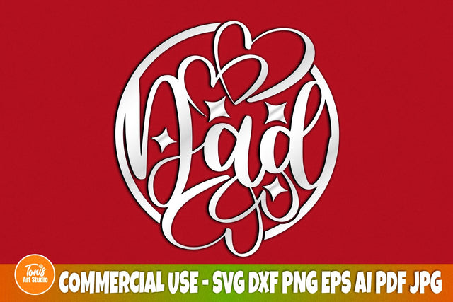 Dad SVG Cut File, Shirt For Dad's, Father's Day Svg, Dad Sign Svg, Dad Shirt Svg, Cricut, Instant Download, Dad Quote Svg, Silhouette Svg SVG TonisArtStudio 