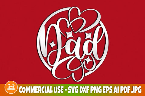 Dad SVG Cut File, Shirt For Dad's, Father's Day Svg, Dad Sign Svg, Dad Shirt Svg, Cricut, Instant Download, Dad Quote Svg, Silhouette Svg SVG TonisArtStudio 