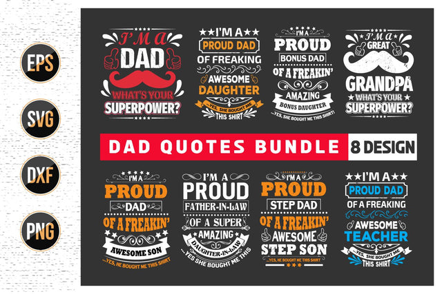 Dad SVG, Daddy, Best Dad, Happy Fathers Day, Father's Day SVG Bundle SVG uniquesvg99 