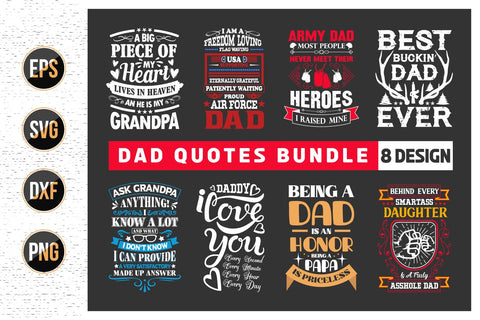 Dad SVG, Daddy, Best Dad, Happy Fathers Day, Father's Day SVG Bundle SVG uniquesvg99 