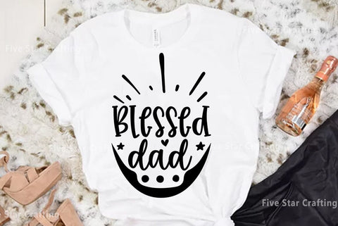 Dad SVG Design, Blessed dad SVG FiveStarCrafting 