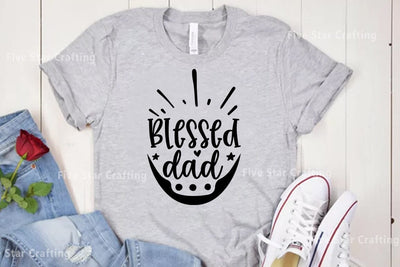 Dad SVG Design, Blessed dad SVG FiveStarCrafting 