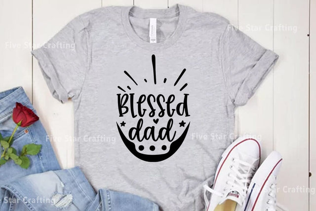 Dad SVG Design, Blessed dad SVG FiveStarCrafting 