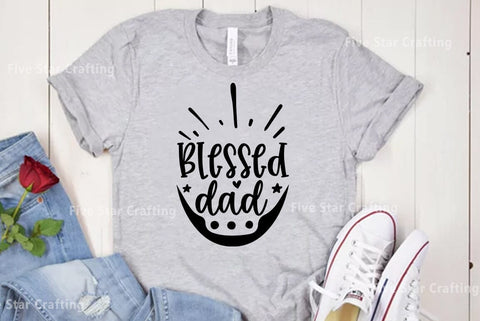 Dad SVG Design, Blessed dad SVG FiveStarCrafting 