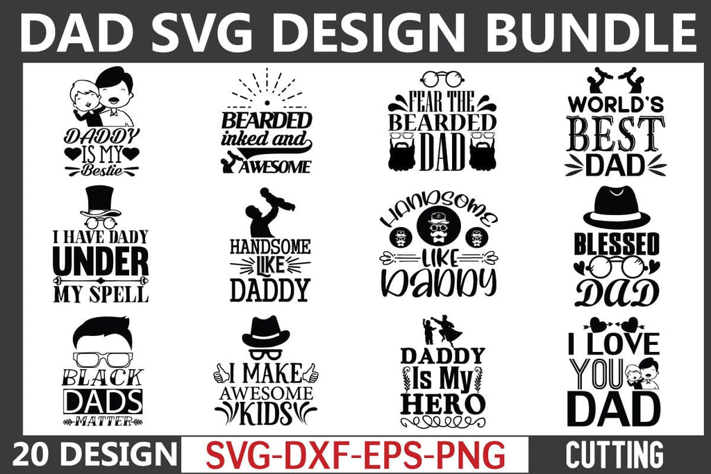 Dad svg design bundle - So Fontsy