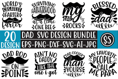 Dad SVG Design Bundle SVG Rupkotha 