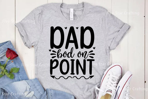 Dad SVG Design, Dad bod on point SVG FiveStarCrafting 