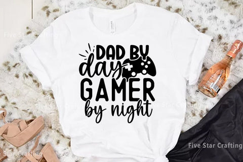 Dad SVG Design, Dad by day gamer by night SVG FiveStarCrafting 