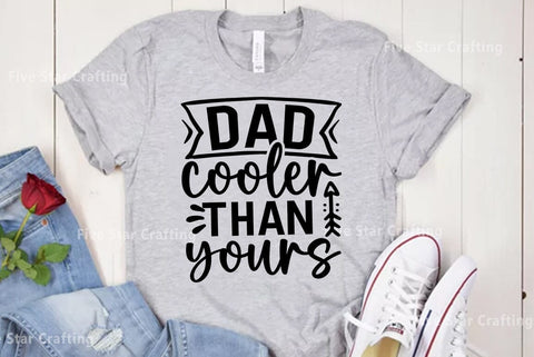 Dad SVG Design, Dad cooler than yours SVG FiveStarCrafting 