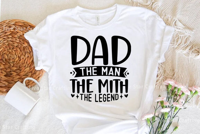 Dad SVG Design, Dad the man the mith the legend SVG FiveStarCrafting 