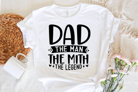Dad SVG Design, Dad the man the mith the legend SVG FiveStarCrafting 