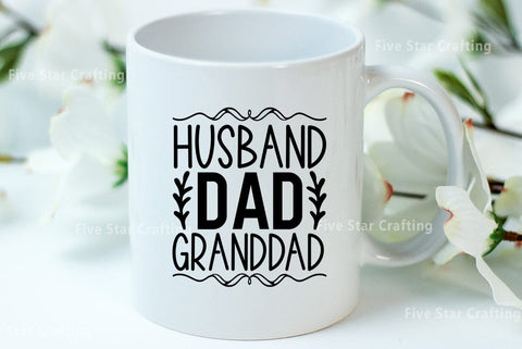 Dad SVG Design, Husband dad grunddad SVG FiveStarCrafting 