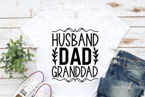 Dad SVG Design, Husband dad grunddad SVG FiveStarCrafting 