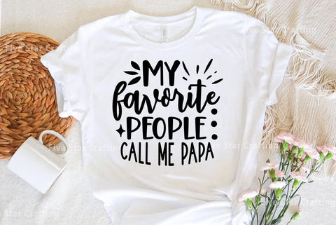 Dad SVG Design, My favorite people call me papa SVG FiveStarCrafting 