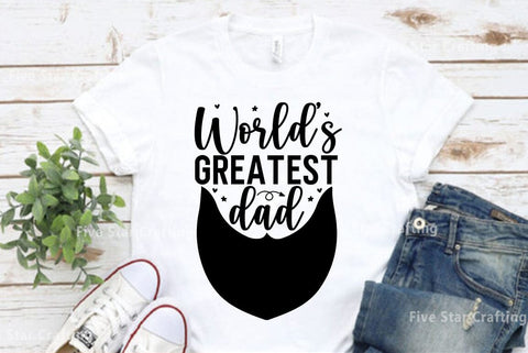 Dad SVG Design, Worlds greatest dad SVG FiveStarCrafting 